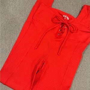 RUMBLE RED leggings. Small. Year of ours. Worn once.